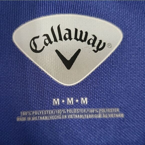 Callaway Men's Royal Blue Short Sleeve Golf Polo - Picture 2 of 13